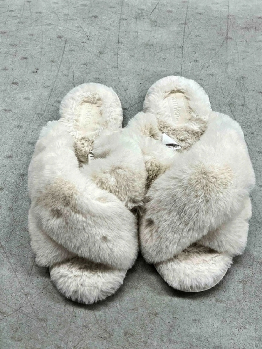 Auden Women's Paris X-Band Scuff Slippers White US 11/12